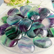 Rainbow Fluorite Palm Stone Specimen
