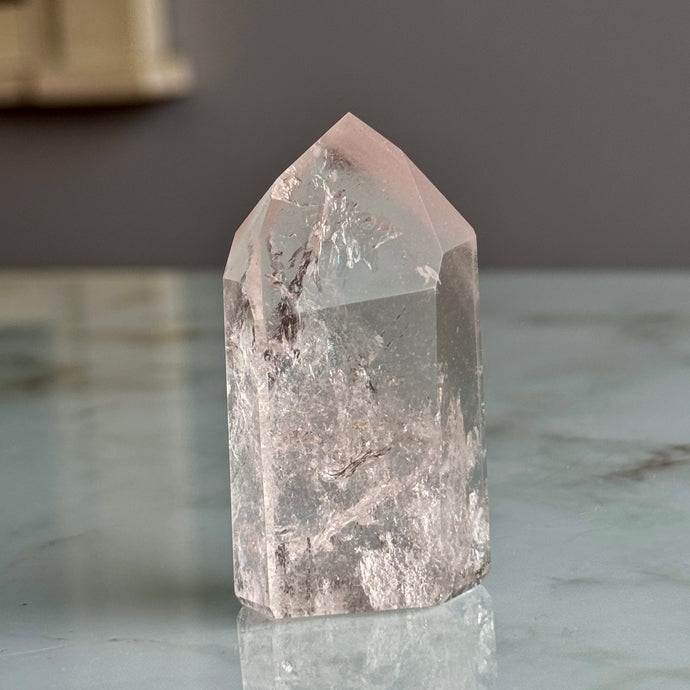 Pink Lithium Quartz (Rare) Crystal Tower Specimen PLQ#5 – Wholehearted Crystal Creations
