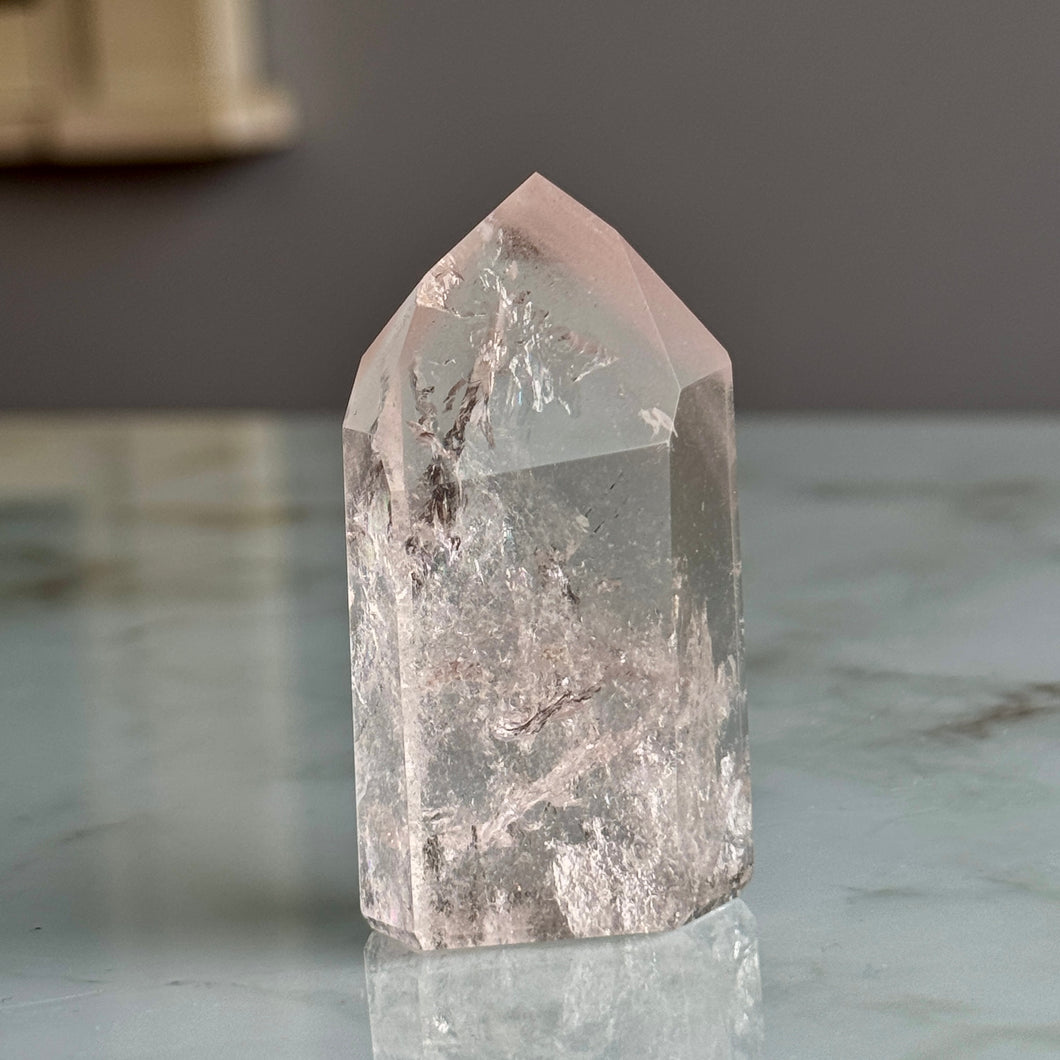 Pink Lithium Quartz (Rare) Crystal Tower Specimen PLQ#5