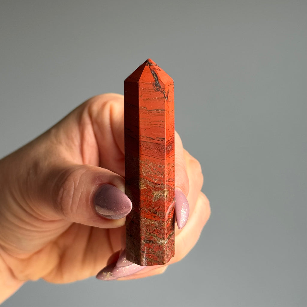 Red Jasper Crystal Tower Specimen – Wholehearted Crystal Creations