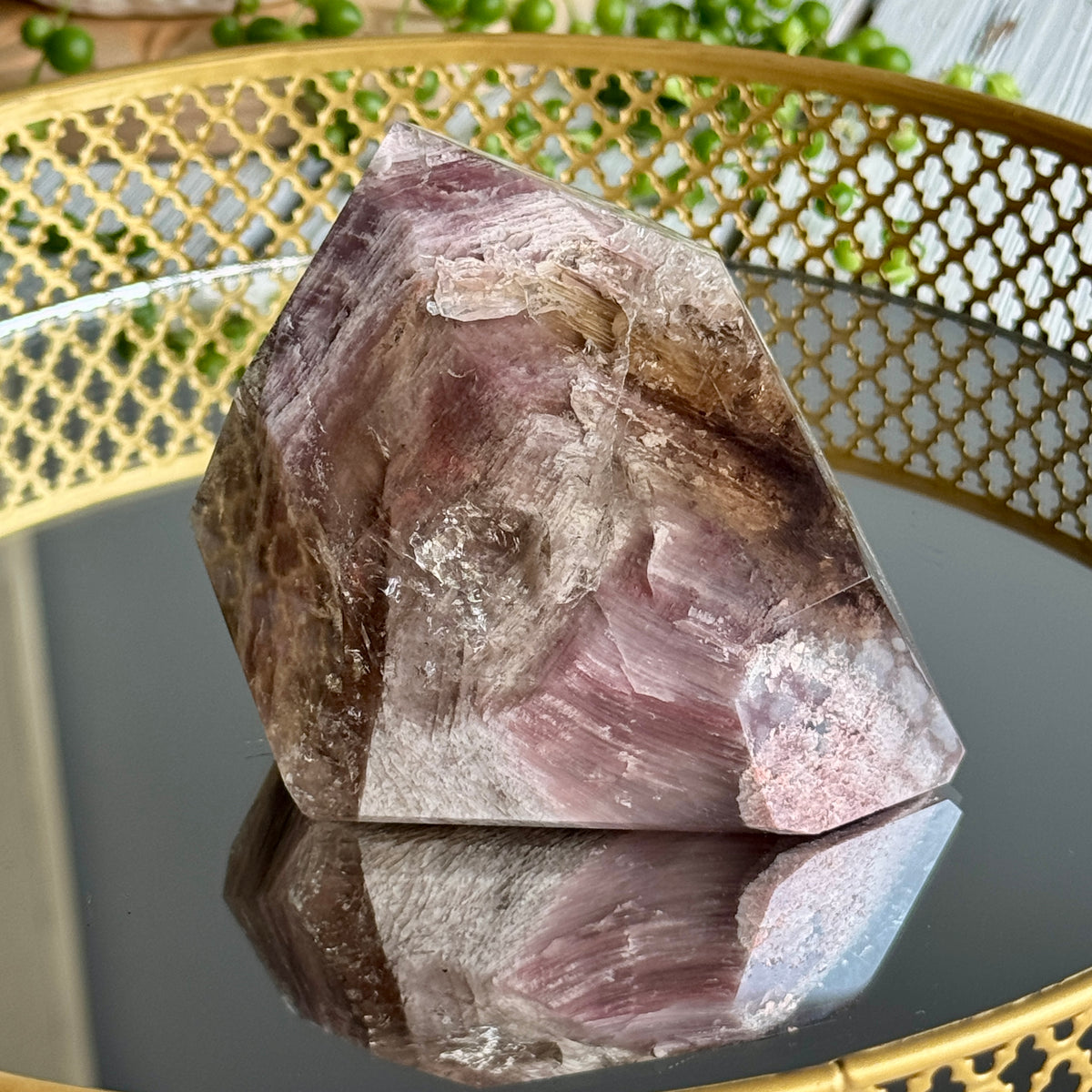 Pink Lithium Quartz (Rare) Crystal Tower Specimen PLQ#9 – Wholehearted Crystal Creations