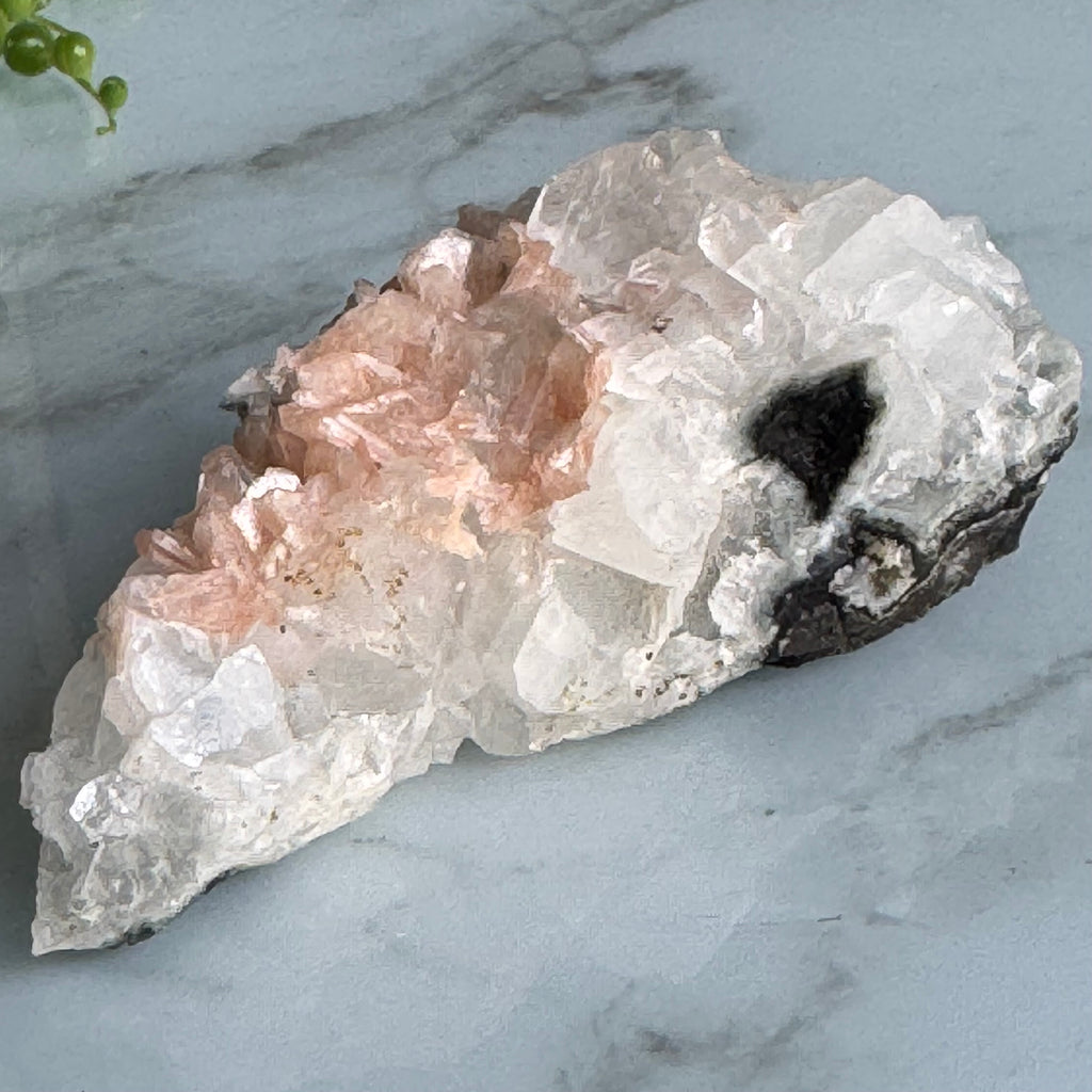 Apophyllite & Peach Stilbite Crystal Specimen – Wholehearted Crystal Creations
