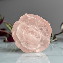 Rose Quartz Carved Rose Specimen