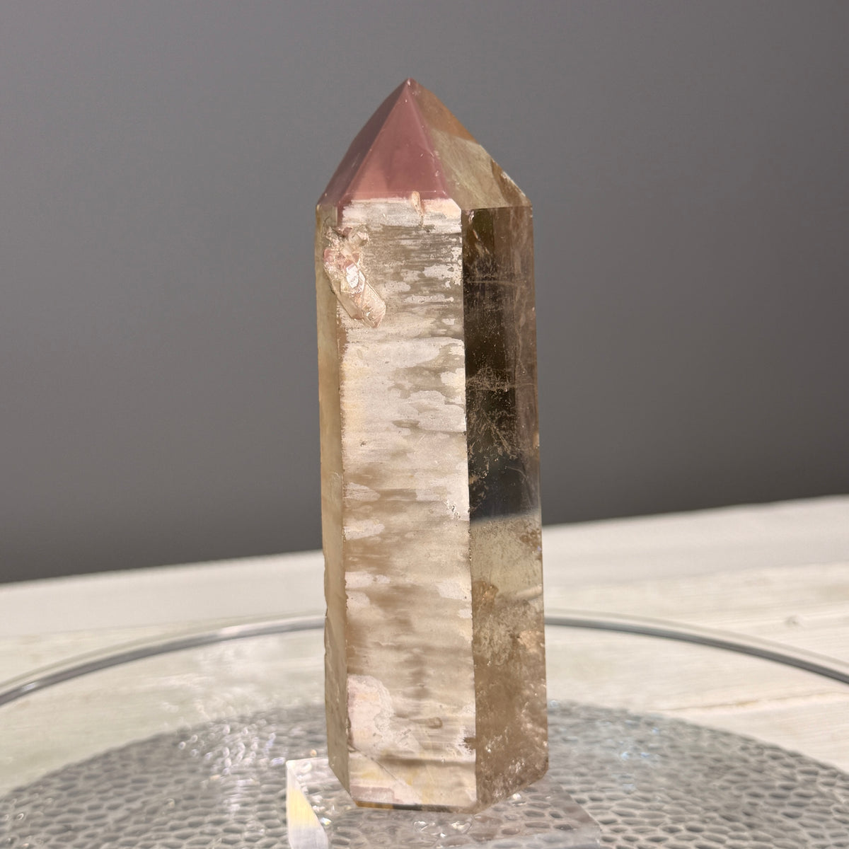 Pink Lithium Quartz (Rare) Crystal Tower Specimen PLQ#33 – Wholehearted Crystal Creations