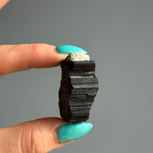 Sarah's Black Tourmaline & Clear Quartz Raw Duo
