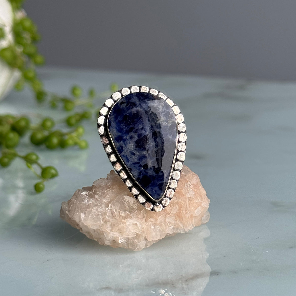 Sodalite Crystal Ring – Wholehearted Crystal Creations