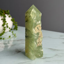 Botryoidal Prehnite (Raw) Tower Specimen