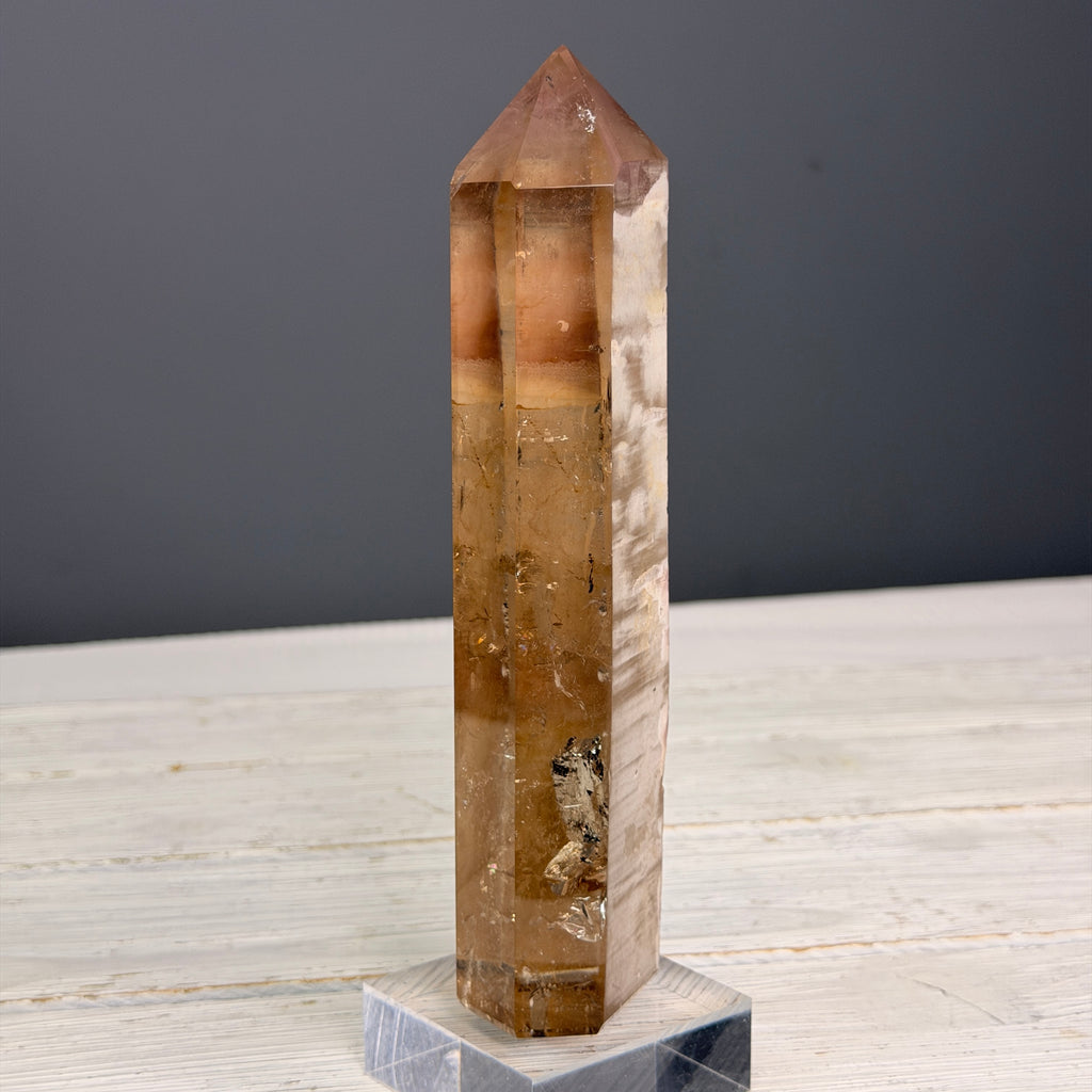 Pink Lithium Quartz (Rare) Crystal Tower Specimen PLQ#32 – Wholehearted Crystal Creations
