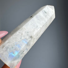 Rainbow Moonstone + Aquamarine Tower Crystal Specimen