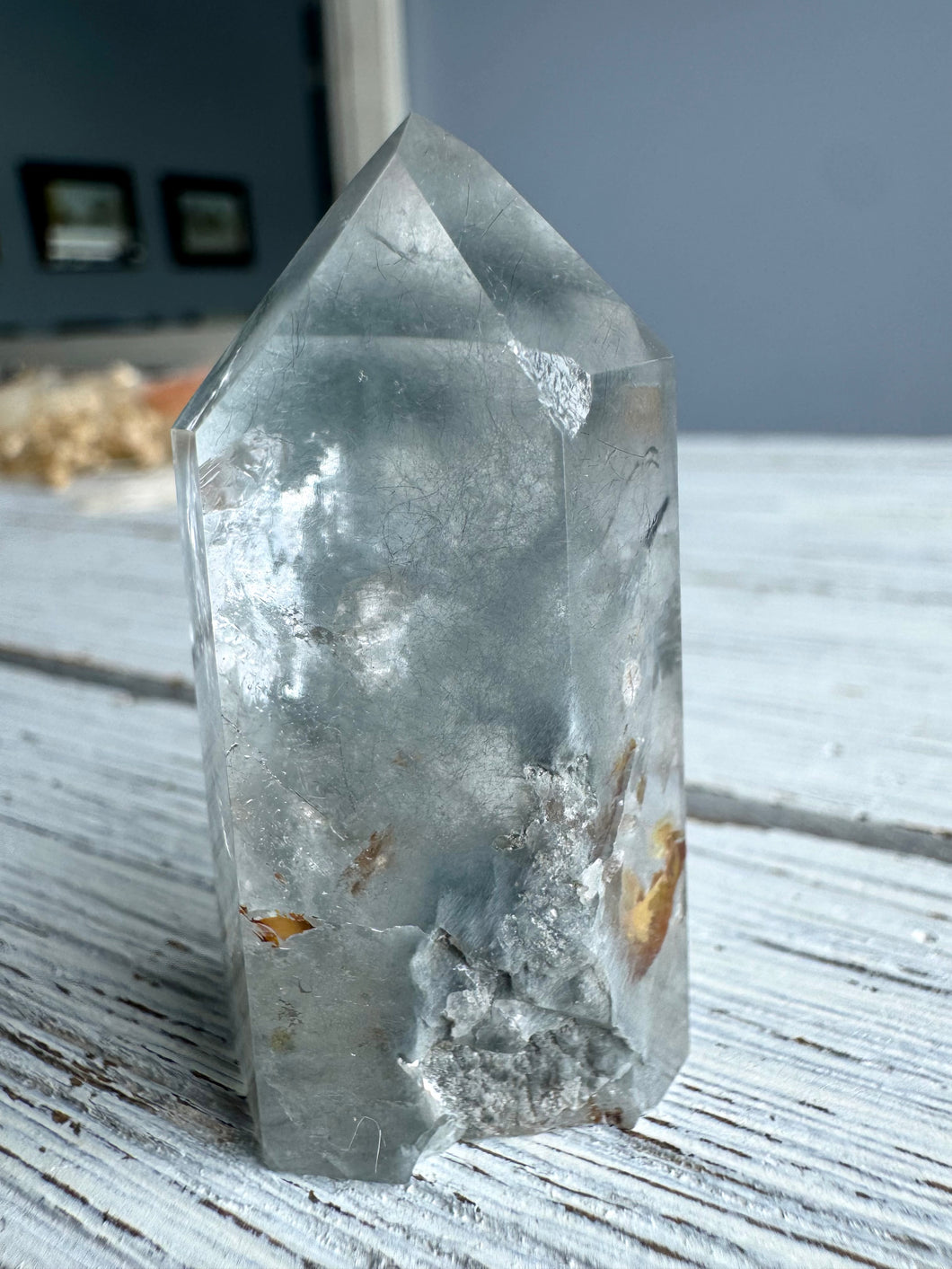 Blue Tara Quartz Crystal Specimen – Wholehearted Crystal Creations
