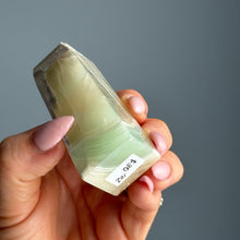 Green Calcite Tower Crystal Specimen
