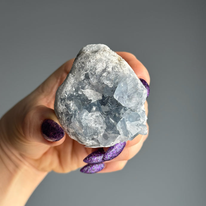 Celestite Geode Raw Crystal Specimen (CS01)