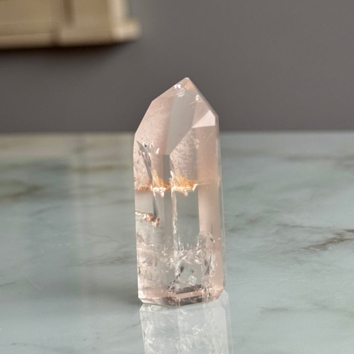 Pink Lithium Quartz (Rare) Crystal Tower Specimen PLQ#11