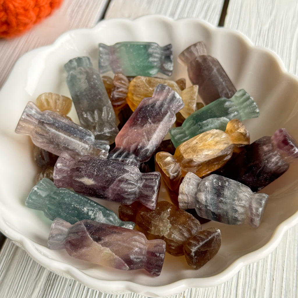 Fluorite Candy Carving Crystal Specimen – Wholehearted Crystal Creations