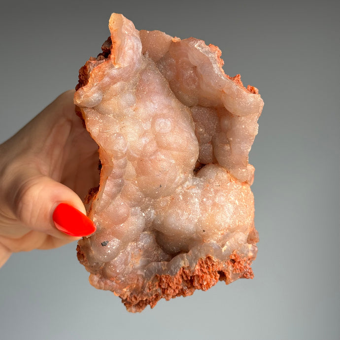 Botryoidal Hematoid Chalcedony Crystal Specimen