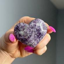 Lepidolite Heart Carving Specimen