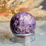 Lepidolite Sphere Specimen – Wholehearted Crystal Creations