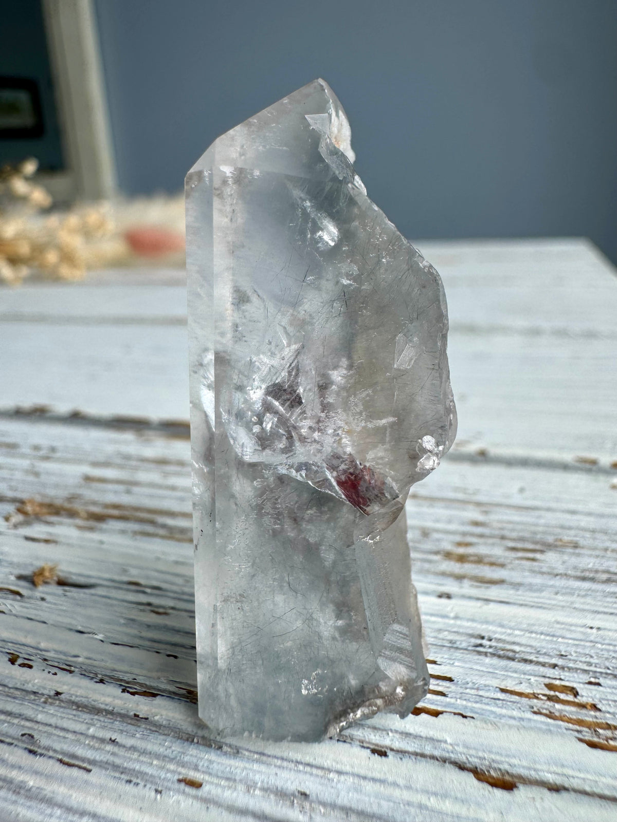 Blue Tara Quartz Crystal Specimen – Wholehearted Crystal Creations