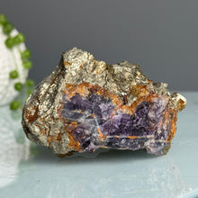 RARE Pyrite + Fluorite Raw Crystal Specimen