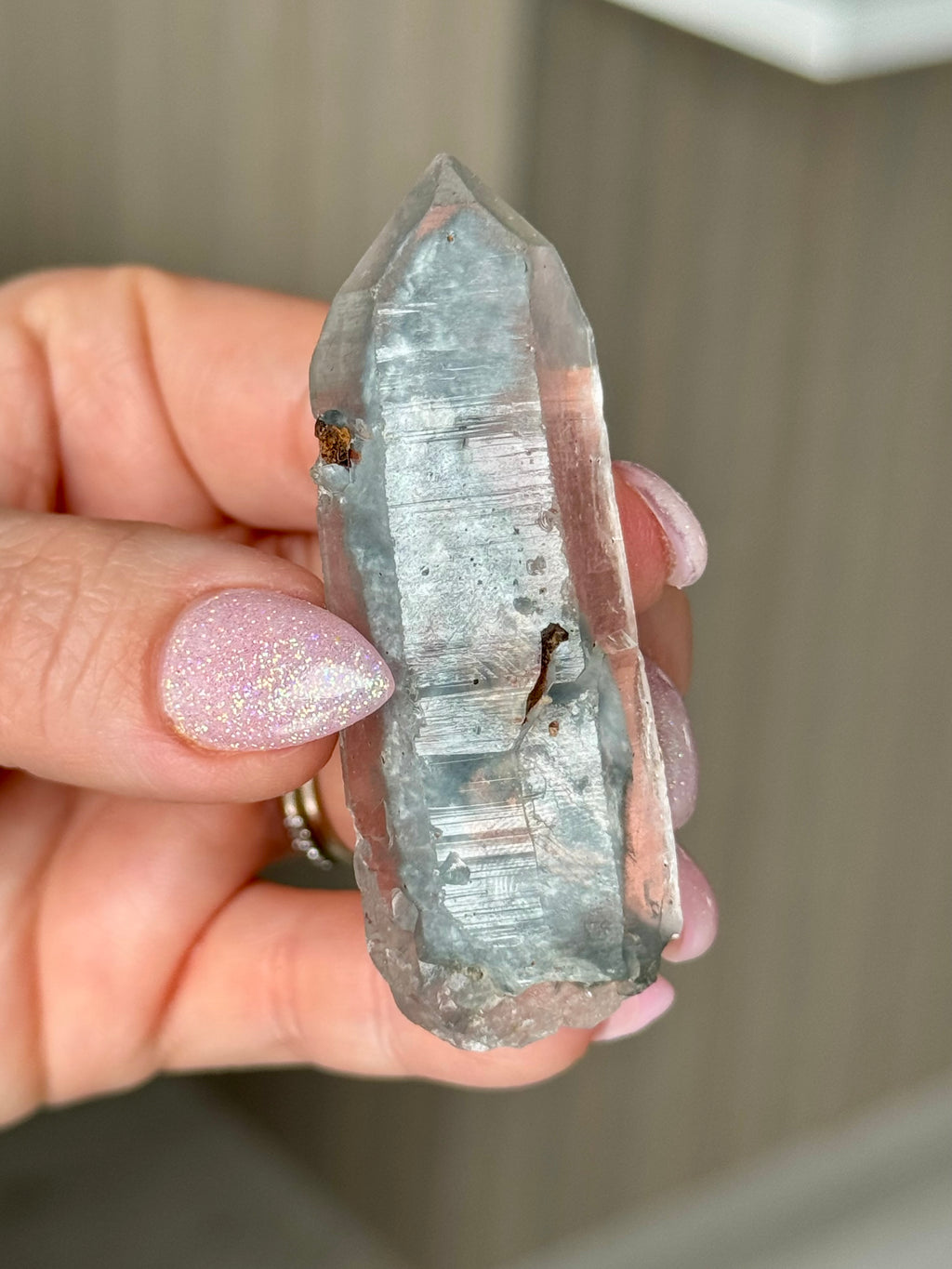 Blue Tara Quartz Crystal Specimen – Wholehearted Crystal Creations