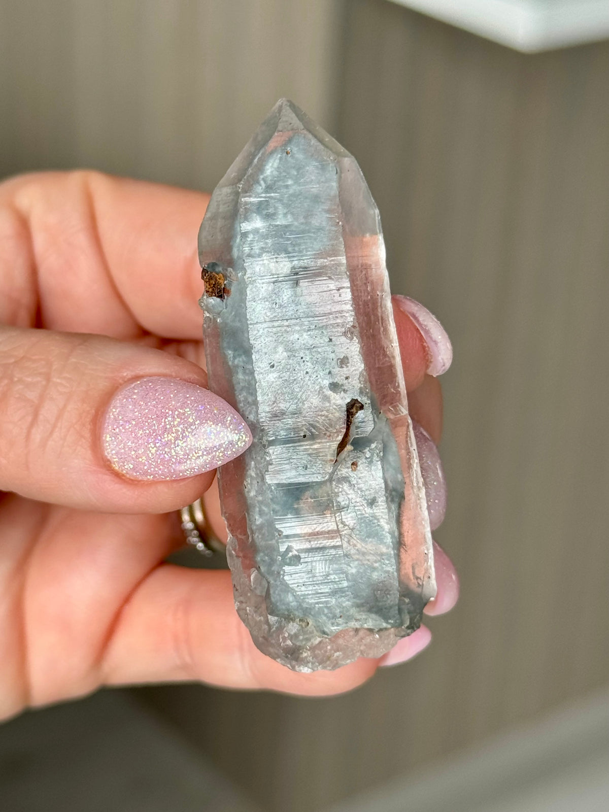 Blue Tara Quartz Crystal Specimen – Wholehearted Crystal Creations