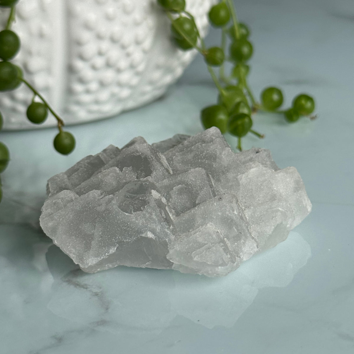 Blue Fluorite Raw Druzy Crystal Specimen – Wholehearted Crystal Creations