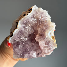 Amethyst & Blue Chalcedony Geode Raw Freeform Specimen