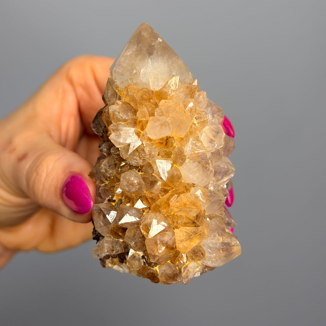 Spirit Quartz (Smoky Ametrine) Raw Crystal Specimen #A12