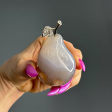 Flower Agate Pear Carving Crystal Specimen