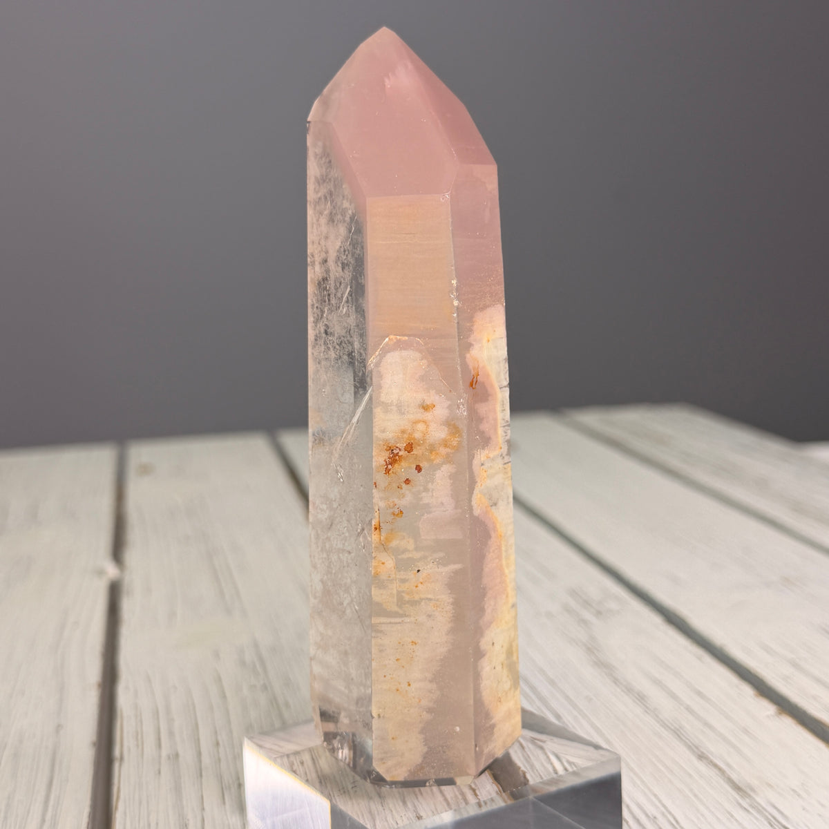Pink Lithium Quartz (Rare) Crystal Tower Specimen PLQ#34 – Wholehearted Crystal Creations