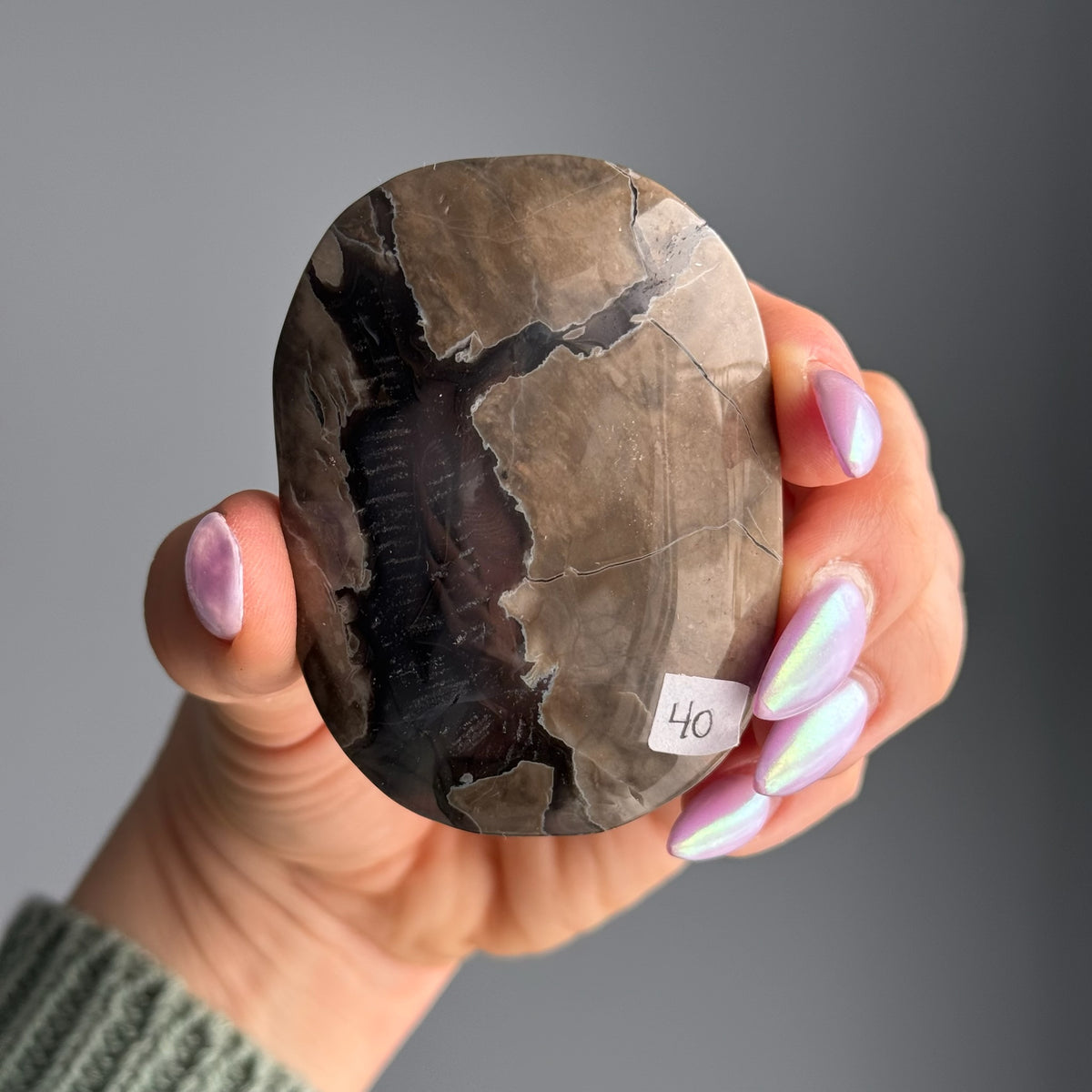 Volcano Agate UV Reactive Palm Stone Crystal Specimen – Wholehearted Crystal Creations