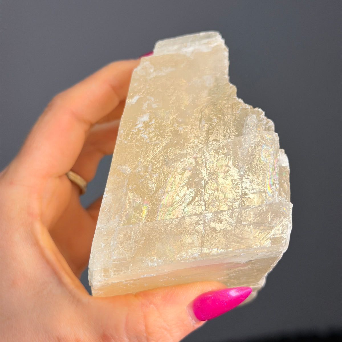 Calcite (Optical) Raw Crystal Specimen – Wholehearted Crystal Creations
