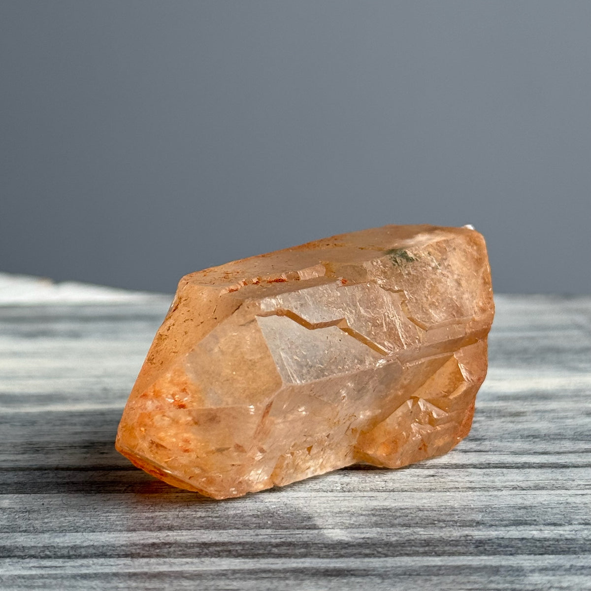 Tangerine Quartz Point Crystal Specimen – Wholehearted Crystal Creations