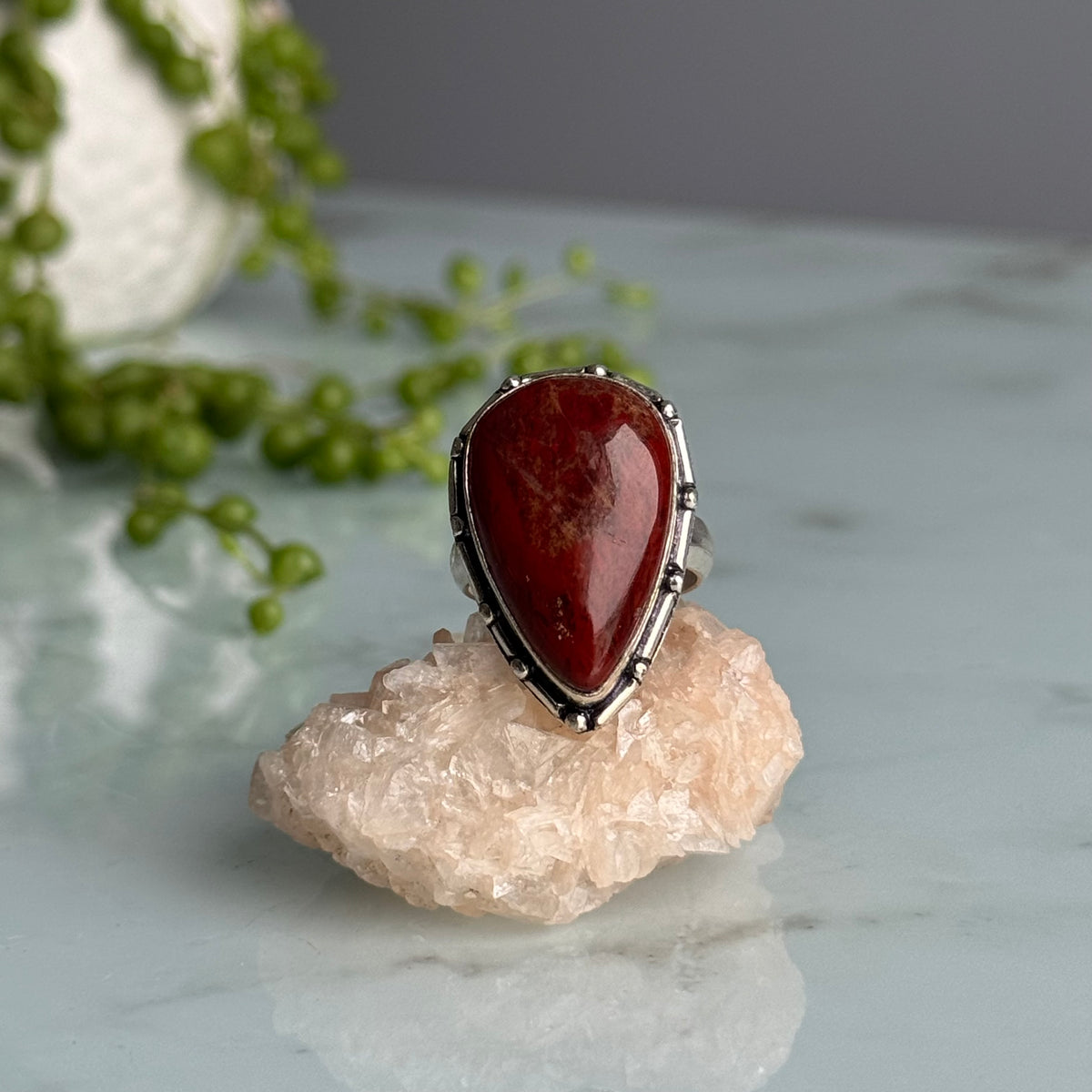 Red Jasper Crystal Ring – Wholehearted Crystal Creations