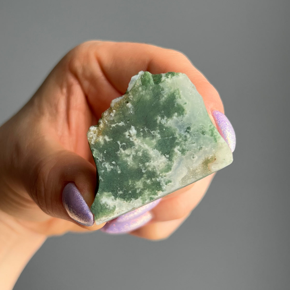 Moss Agate Raw Stone Specimen – Wholehearted Crystal Creations