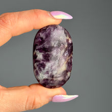 Lepidolite Palm Stone Specimen