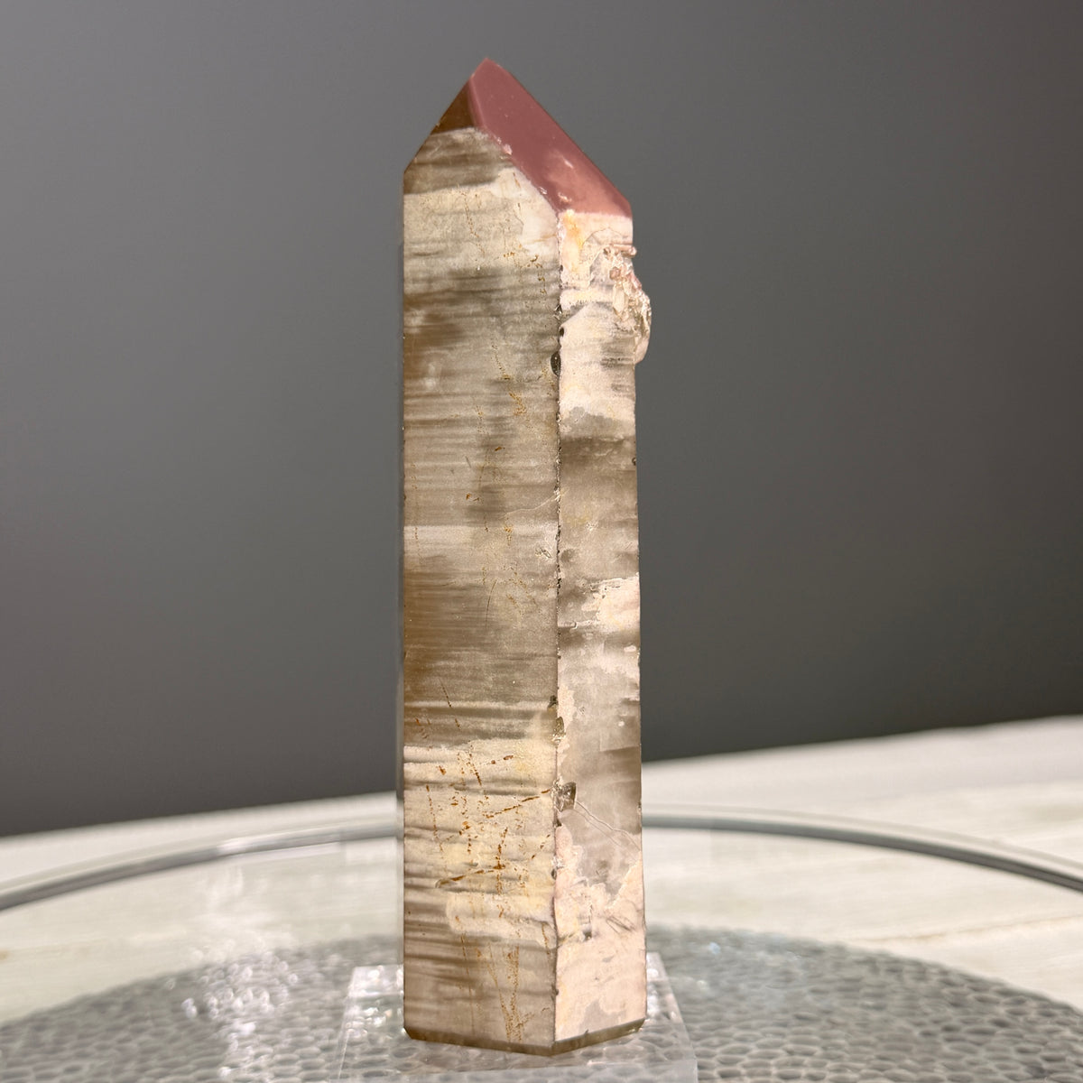 Pink Lithium Quartz (Rare) Crystal Tower Specimen PLQ#33 – Wholehearted Crystal Creations