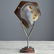 Agate Druzy Diamond Specimen on Stand – Wholehearted Crystal Creations