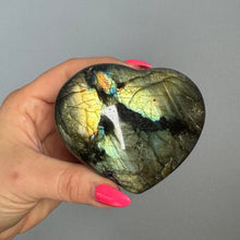 Labradorite Heart Carving Crystal Specimen