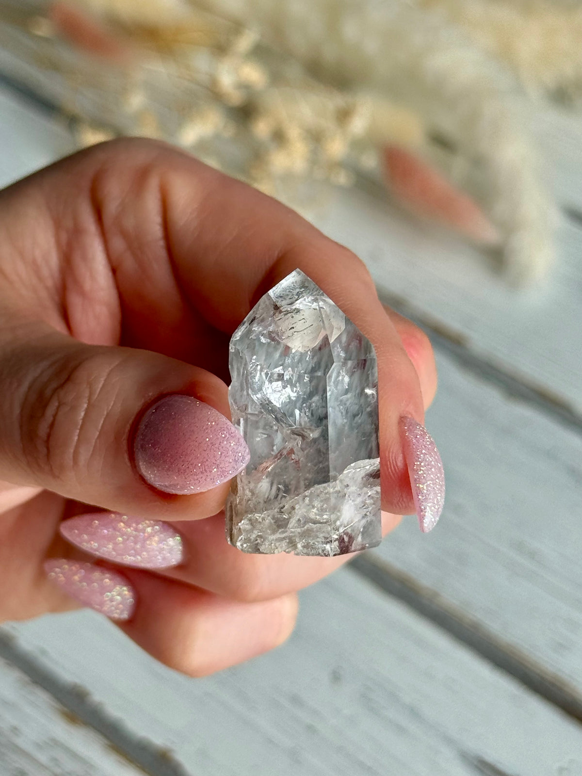 Blue Tara Quartz Crystal Specimen – Wholehearted Crystal Creations