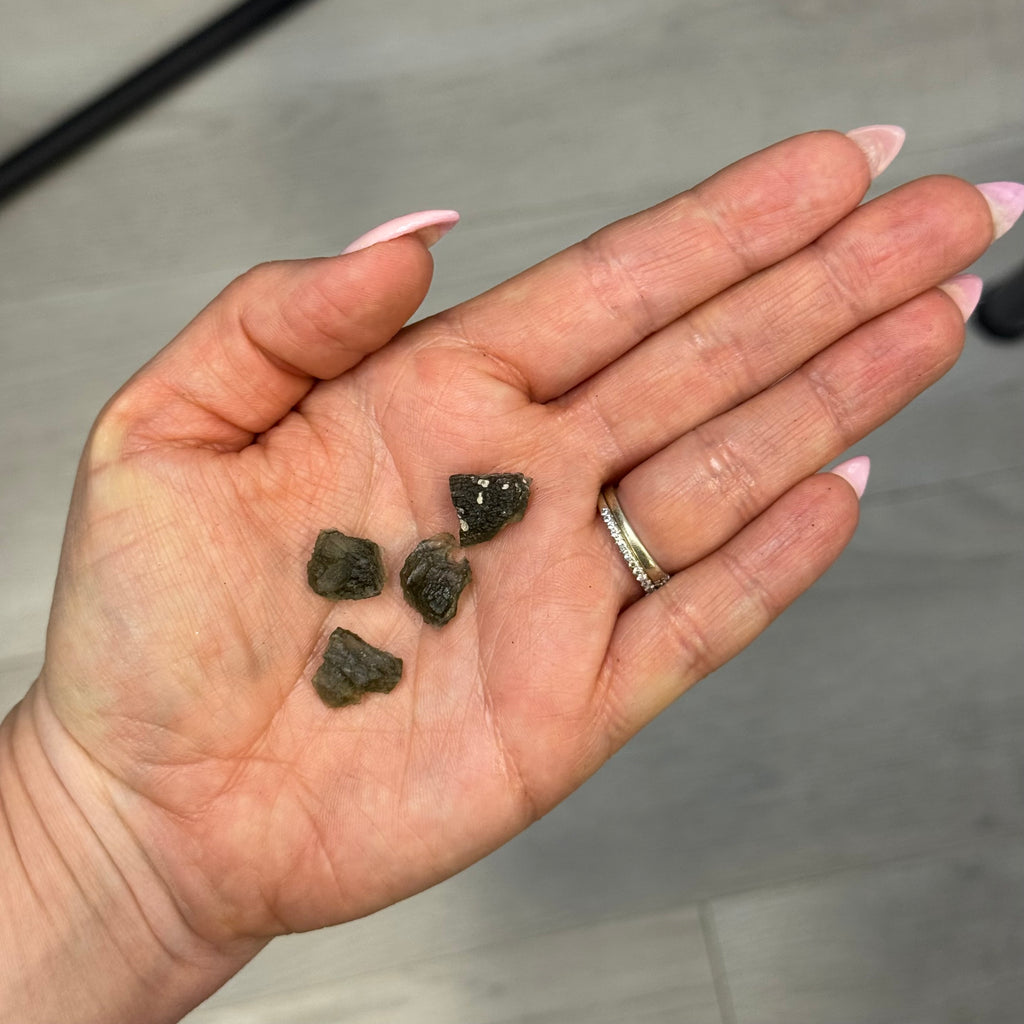 Moldavite Pocket Specimen Medium – Wholehearted Crystal Creations