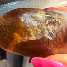 Yellow Fluorite with Agate Heart Carving Specimen (YF25)
