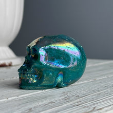 Titanium Aura Quartz Skull Carving Specimen (TA01)