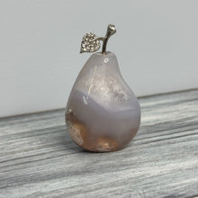 Flower Agate Pear Carving Crystal Specimen