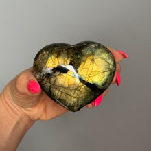 Labradorite Heart Carving Crystal Specimen