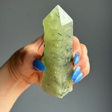 Botryoidal Prehnite (Raw) Tower Specimen