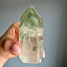 Garden Quartz Green Phantom Lodolite Tower Specimen