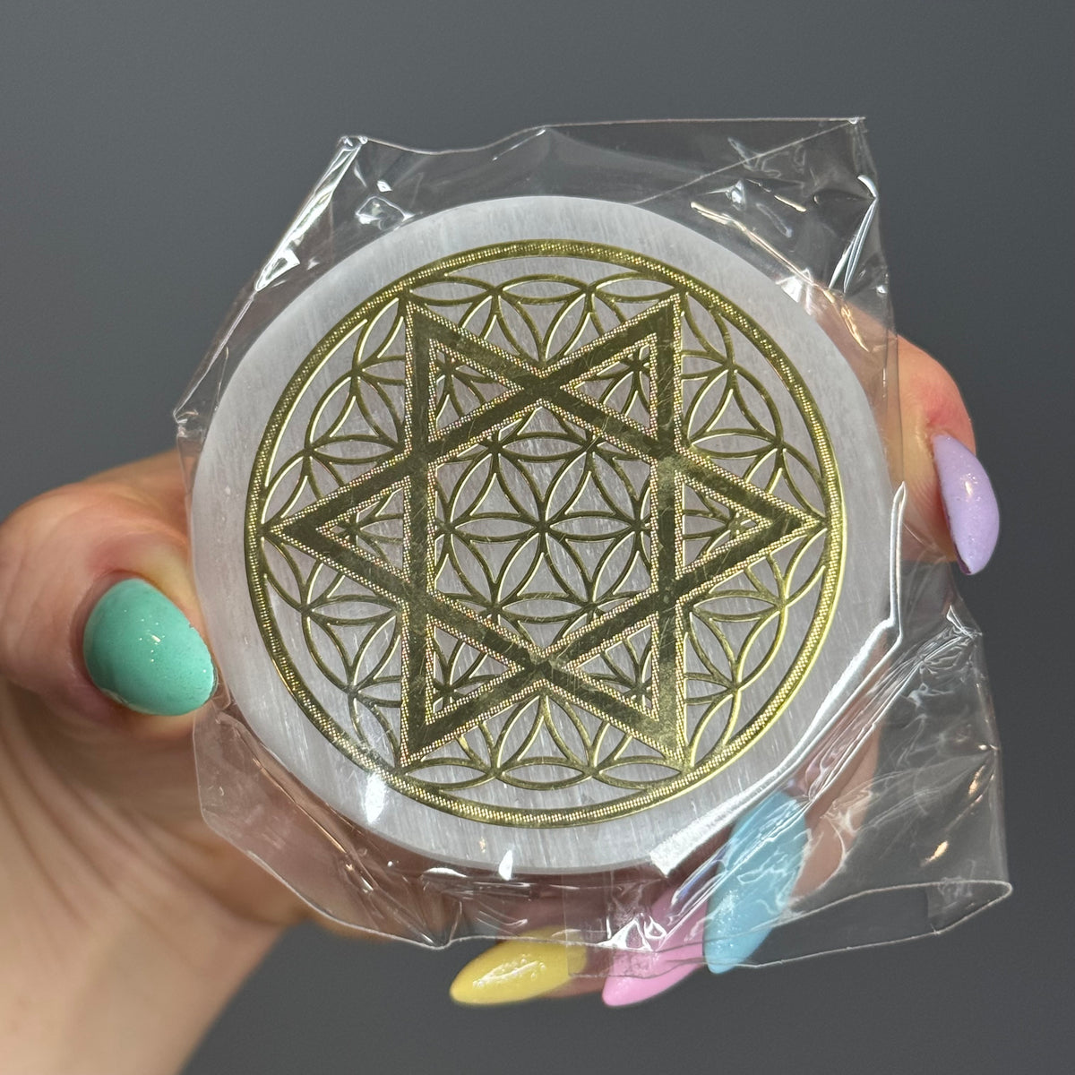 Selenite Cleansing + Charging Plate Disc