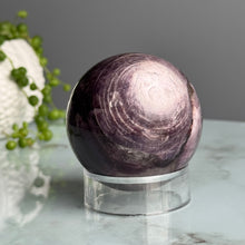 Purple Mica (AAA Lepidolite) Crystal Sphere Specimen