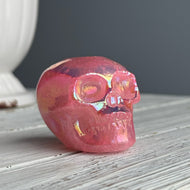 Titanium Aura Quartz Skull Carving Crystal Specimen – Wholehearted Crystal Creations